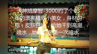 大神鸠摩智-3000约了个03年的漂亮精致小美女，身材匀称，皮肤白嫩，给她干到高潮喷水，她说这是第一次喷水 赚到了